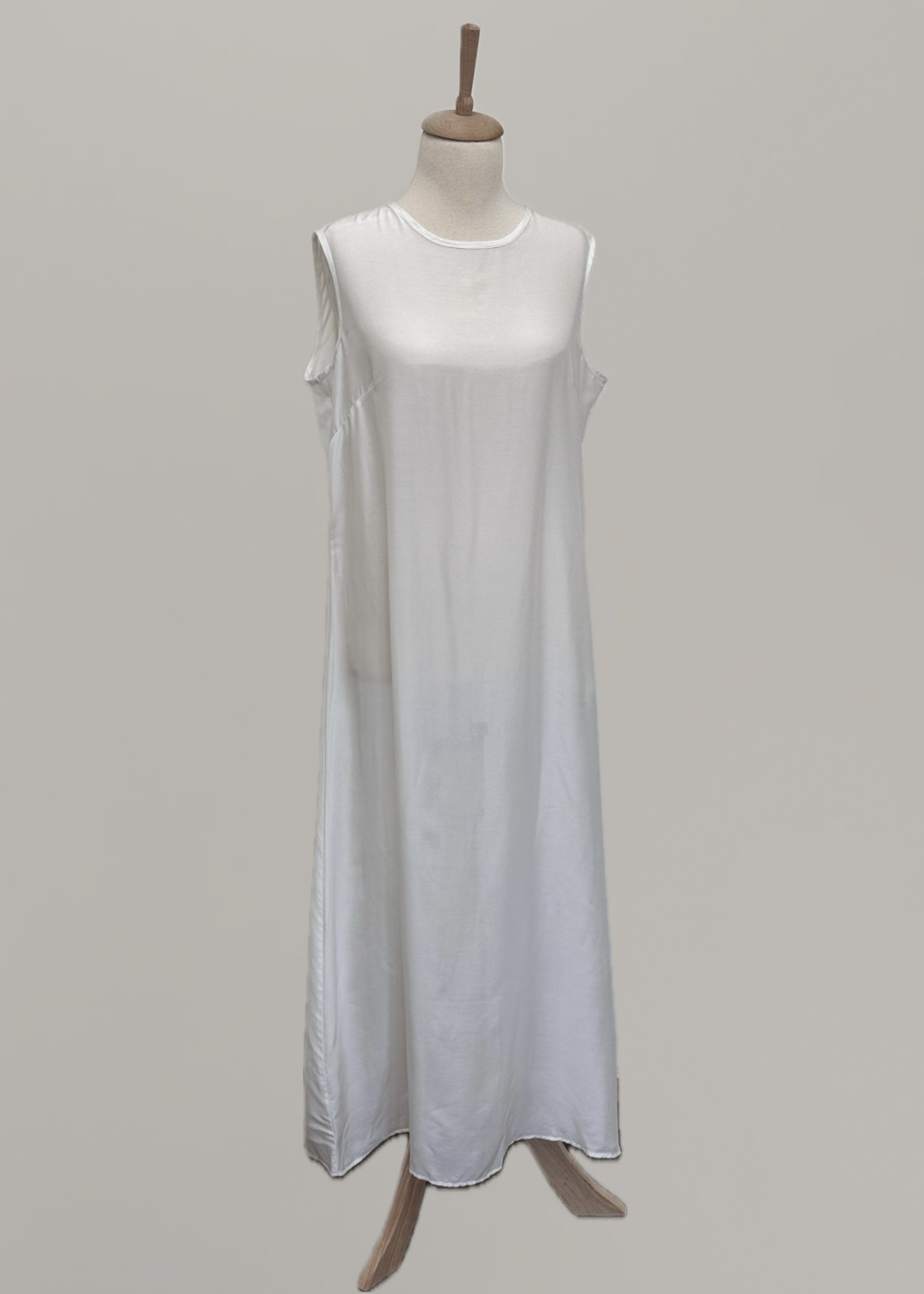 Kolsuz Astar Elbise Ekru - 